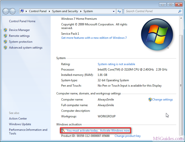 Windows 7 Developer Activation Permanently Activated You Reviews